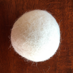 Alpaca Wool Dryer Balls, 50 g each, set of 3, white or brown, handmade